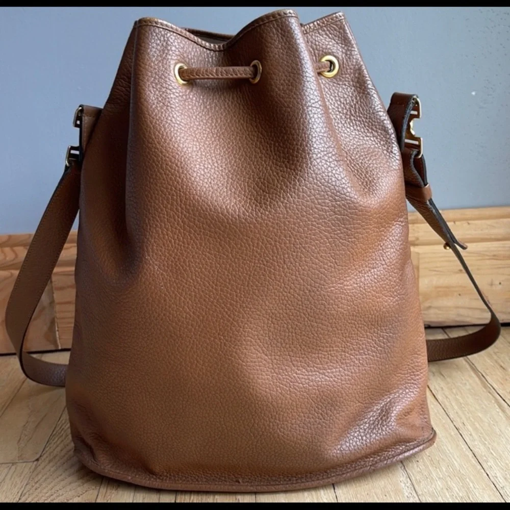 Vintage Christian Dior brown bucket bag - Picture 2 of 12